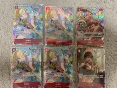 ワンピースカード 神速の拳 ひばり4枚&孔雀1枚&ドール1枚
