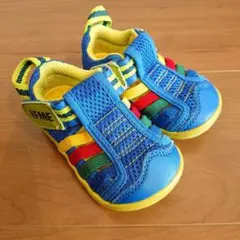 IFME ベビー ウォーターサンダル 青/黄色 12.5cm