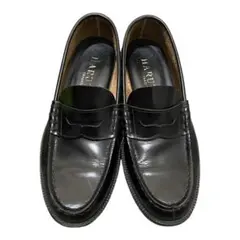 HARUTA 最安値　ブラックレザー ローファー