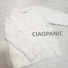 CIAOPANIC ケーブルニット Vネックセーター