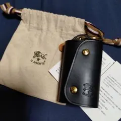 [ILBISONTE]ケース 新品未使用 IL BISONTE 国内正規取扱店 イルビゾンテ L字ファスナー レザー