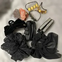 ヘアアクセサリー 11点セット ビッグシュシュ他
