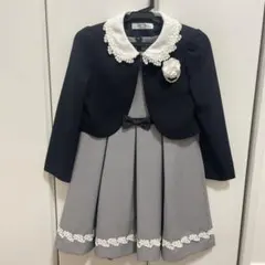 【美品】ショパン ワンピース、ジャケット、コサージュ 3点セット