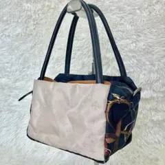 美品✨【russet】2way CUBEシリーズ トートバッグ ハーネス柄