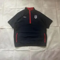 UMBRO イングランド ピステ 半袖 ナイロン ハーフジップ ゲームウェアのサムネイル