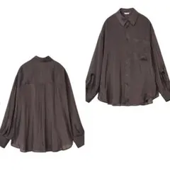 CLANE 定価1.9万 CHAMBRAY LOOSE SHIRT 1 グレー