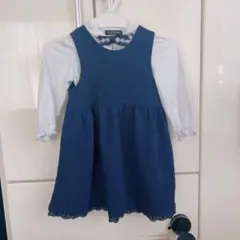 子供 ベビー セレモニー ネイビーワンピース