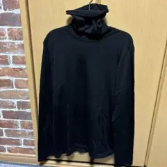 Y's for men ブラックタートルネック長袖カットソー