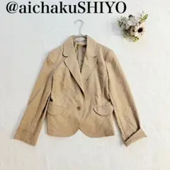 【アイチャクシヨウ】テーラードジャケット（L）ペプラム ワンボタン タキヒョー