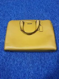 COACH イエローレザートートバッグ ビジネスバック