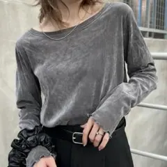 Ciaopanic Typy シアーフロッキーベロア見えメロートップス