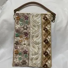 インド刺繍リボン　マルチケース　ハンドメイド