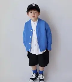 美品 ローリーズファーム キッズ カーディガン ブルー 120 - 130