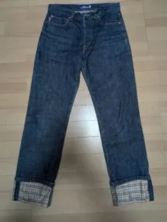 美品　BURBERRY BLUE LABEL デニムパンツ ノバチェック