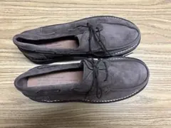 ブラウン スエード モカシン