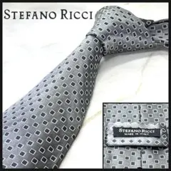 ☆即発 Stefano Ricci グレー ステファノリッチ ネクタイ 極美品