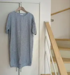 スタジオクリップ　チュニック　ワンピース　ストライプ
