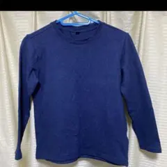 春秋向け、UNIQLO ネイビー 長袖カットソー 140cm