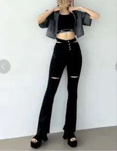 emoda ハイウエスト フレア