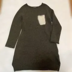 tapaタパ☆ニットワンピース★Mサイズ オリーブ色