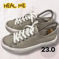 HEAL ME 厚底キャンバススニーカー グレー 23 ローカットのサムネイル
