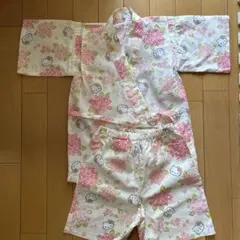ハローキティ 甚平 あじさい柄