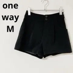 ワンウェイ　ショートパンツ　【M】 カジュアル　大人可愛い　シンプル　ボタン