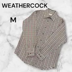 ウェザーコック メンズ シャツ 長袖 【M】 チェック きっちり感