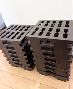 プラスチックすのこ　15枚　ダークブラウン