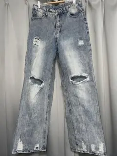 ダメージ　ジーンズ　デニム　y2k