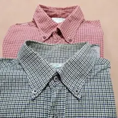 Crocodile　クロコダイル　日本製ボタンダウンシャツ【L】　2枚セット