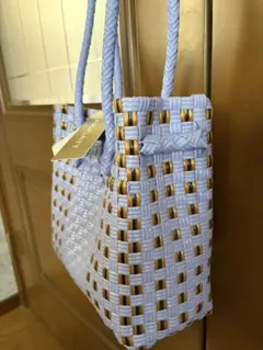 Charmantsac シャルマントサック 巾着 リントンツイード ライラック
