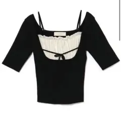 Andmary / May lace set tops black - メルカリ