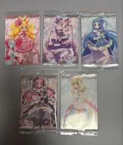 アイドルプリキュア ウエハース　カード　5枚