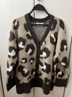 AZUL by MOUSSY レオパード柄カーディガン ヒョウ柄