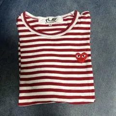 PLAY COMME des GARCONS ボーダー長袖Tシャツ S