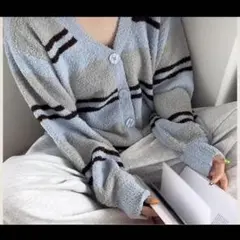 LOWRYSFARM ノベルティ ルームウェア ブラウン ブルー