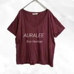 a1973 AURALEE×RonHerman 半袖Tシャツ　綿　Vネック　短丈のサムネイル