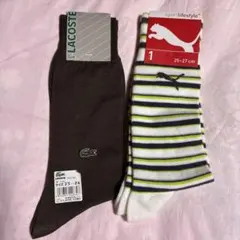 新品 ラコステ プーマ メンズ ソックス 靴下 LACOSTE PUMA2526