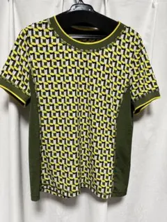 値下げ　HIROKO BIS半袖Tシャツ 幾何学模様　11号サイズのサムネイル