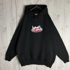 値引き中！x-girl × HYSTERIC GLAMOUR フードパーカー 黒 値引き中！x-girl × HYSTERIC GLAMOUR フードパーカー 黒