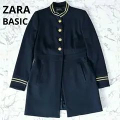 ZARA ザラ　ナポレオンコート　金釦　黒　L 人気　ザラ　マンテコ　金ボタン ZARA ザラ ナポレオンコート 金釦 黒 L 人気 ザラ マンテコ 金