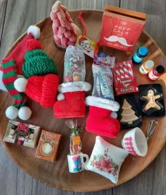 ドールハウス ミニチュア クリスマス 小物 セット Christmasおまとめ