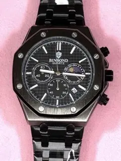 未使用　メンズ　腕時計　BINBOND サン&ムーンフェイズ　稼働