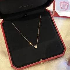 新品未使用品　Cartier ダムール ネックレス LM YG （長さだし済） 新品未使用品 Cartier ダムール ネックレス LM YG （長さだし済