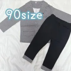 スーツ子供 ロンパース 上下セットフォーマル 男の子 90入学式 入園式 卒園式