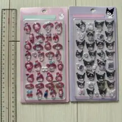 サンリオ　マイメロディ、クロミ　ぷくぷくシール　2シートセット