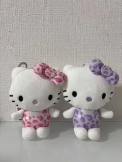 正規品 ハローキティ キティ マスコットぬいぐるみ ヒョウ柄 豹柄