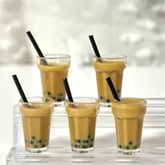 タピオカミルクティー ミニチュア 5個セット