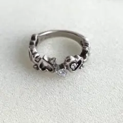 4°C ヨンドシー　ピンク　シルバー　リング　#1074